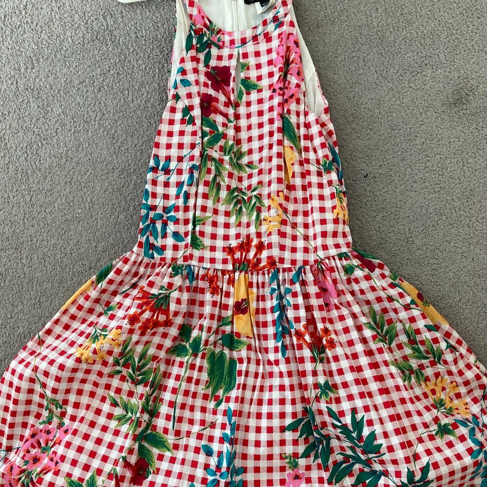 Smak Parlour Red Gingham Dress XS - Picture 4 of 9